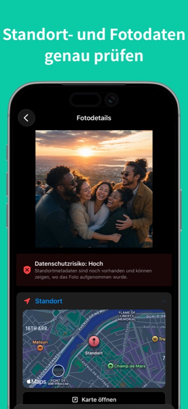 PixelGuard Fotodetail-Bildschirm