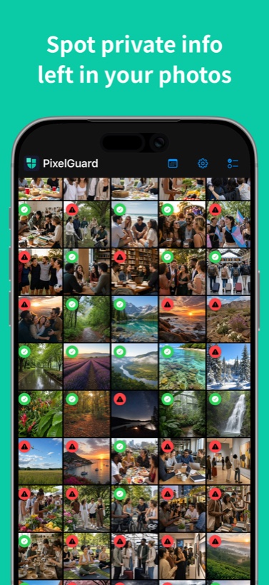 PixelGuard home screen
